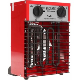 Тепловая электрическая пушка Ресанта ТЭП-3000Н 67/1/18 { 3000/1500 Вт, 220/230 В, 3.2 кг }